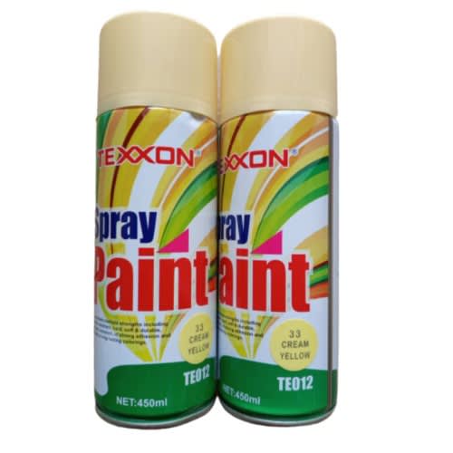 Spray Paint - Cream Yellow - 2pcs - 450ml