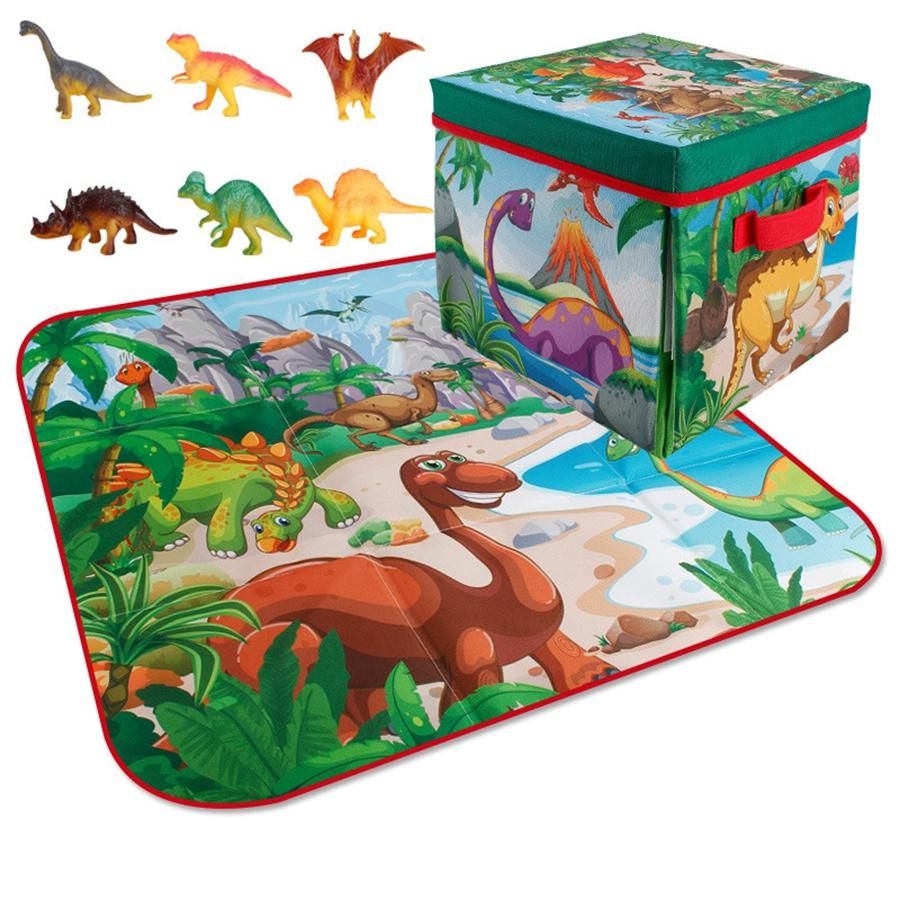 Portable Kids Crawling Carpet Dinosaur Crawling Mat and