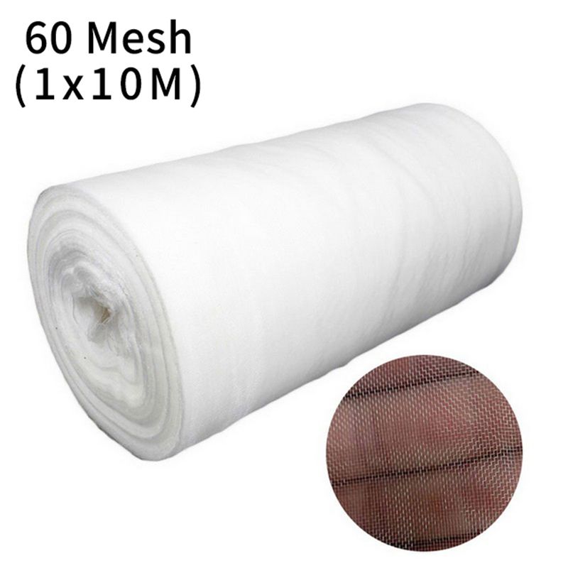 Garden Vegetable Insect Protection Net Plant Flower Fruit Care Cover Network Greenhouse-60Mesh 1x10m