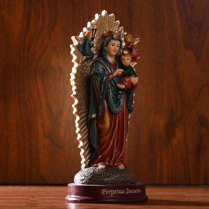 Our Lady Blessed Virgin Mary Greek Cast Resin Statue Sculpture 6 Inch