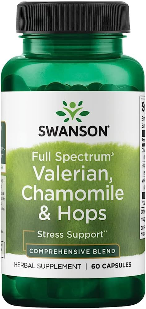 Valerian, Chamomile & Hops, 60 Capsules