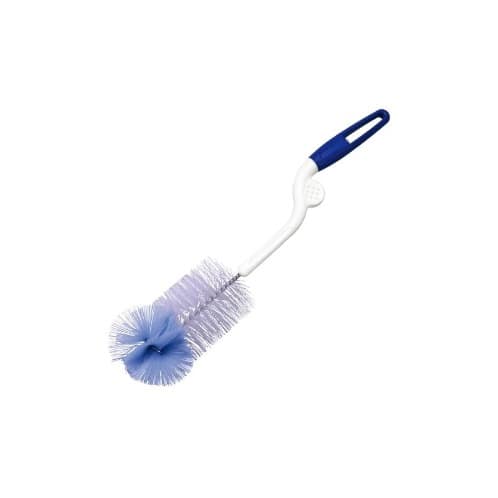 Feeding Bottle & Nipple Brush - White & Blue