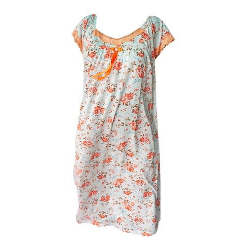 Ladies Midi Night Gown - Orange