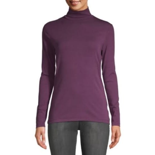 Female Turtle Neck Long Sleeve - Purple