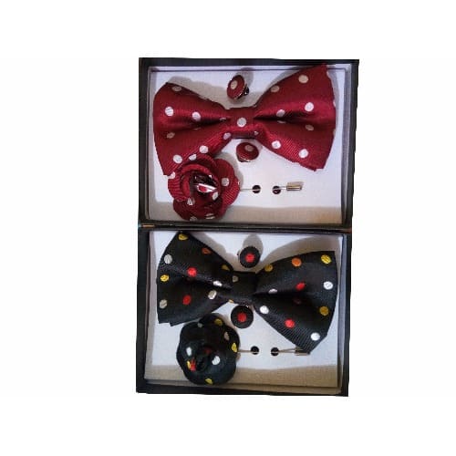 2-In-1 Dotted Bow Tie