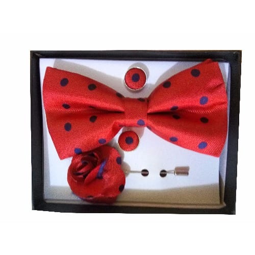 Dotted Bow Tie - Red