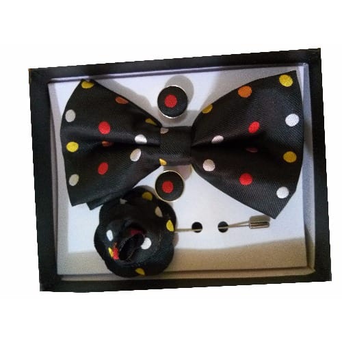 Dotted Bow Tie - Black