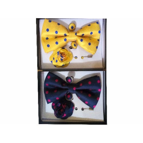 2-In-1 Dotted Bow Tie