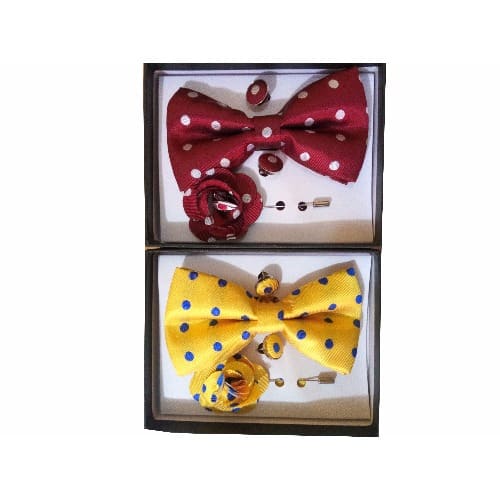 2-In-1 Dotted Bow Tie