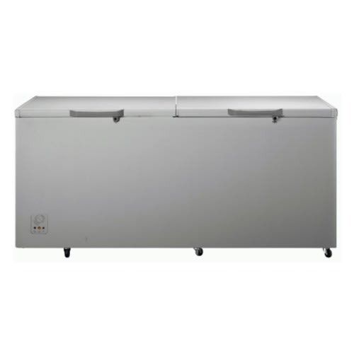 Fast Freezing Anti Rust Double Door Chest Freezer - R600 Gas - 140w - 702L - FC 91DD - Silver