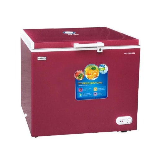 PV-CFRD373L Fast Freezing Chest Freezer - Red - 180l