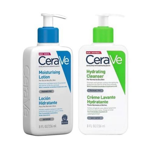 Moisturizing Lotion & Cerave Hydrating Hydrating Facial Cleanser 8 Fl Oz/ 236ml