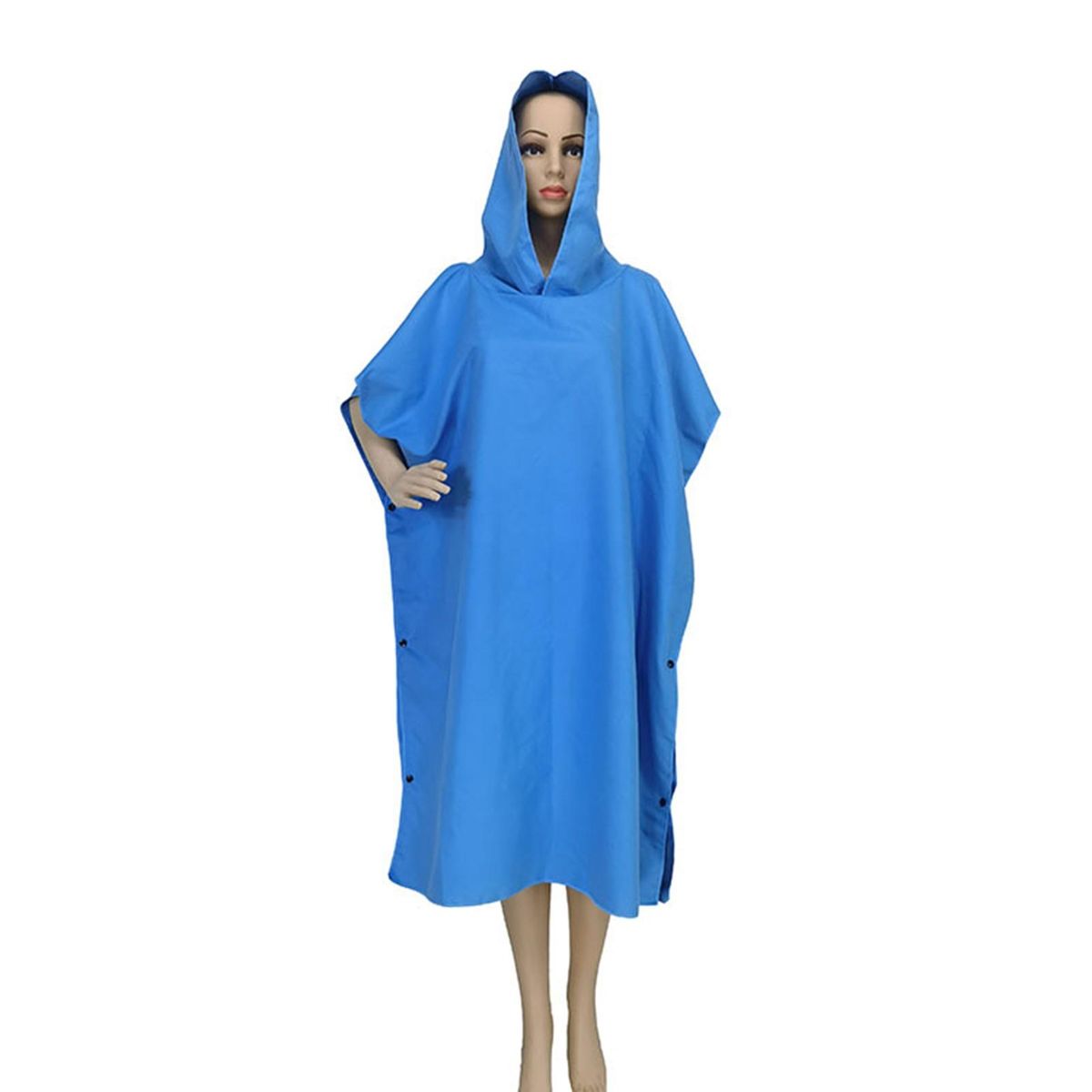 Robe Towel Poncho Dry-off Changing Robe Super Soft Extra Long Highly Blue