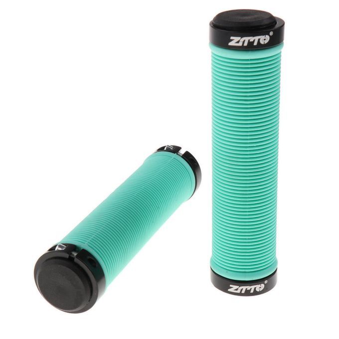 MTB Bike Handlebar Grips Silicone  Lock On Anti Slip Bicycle Green