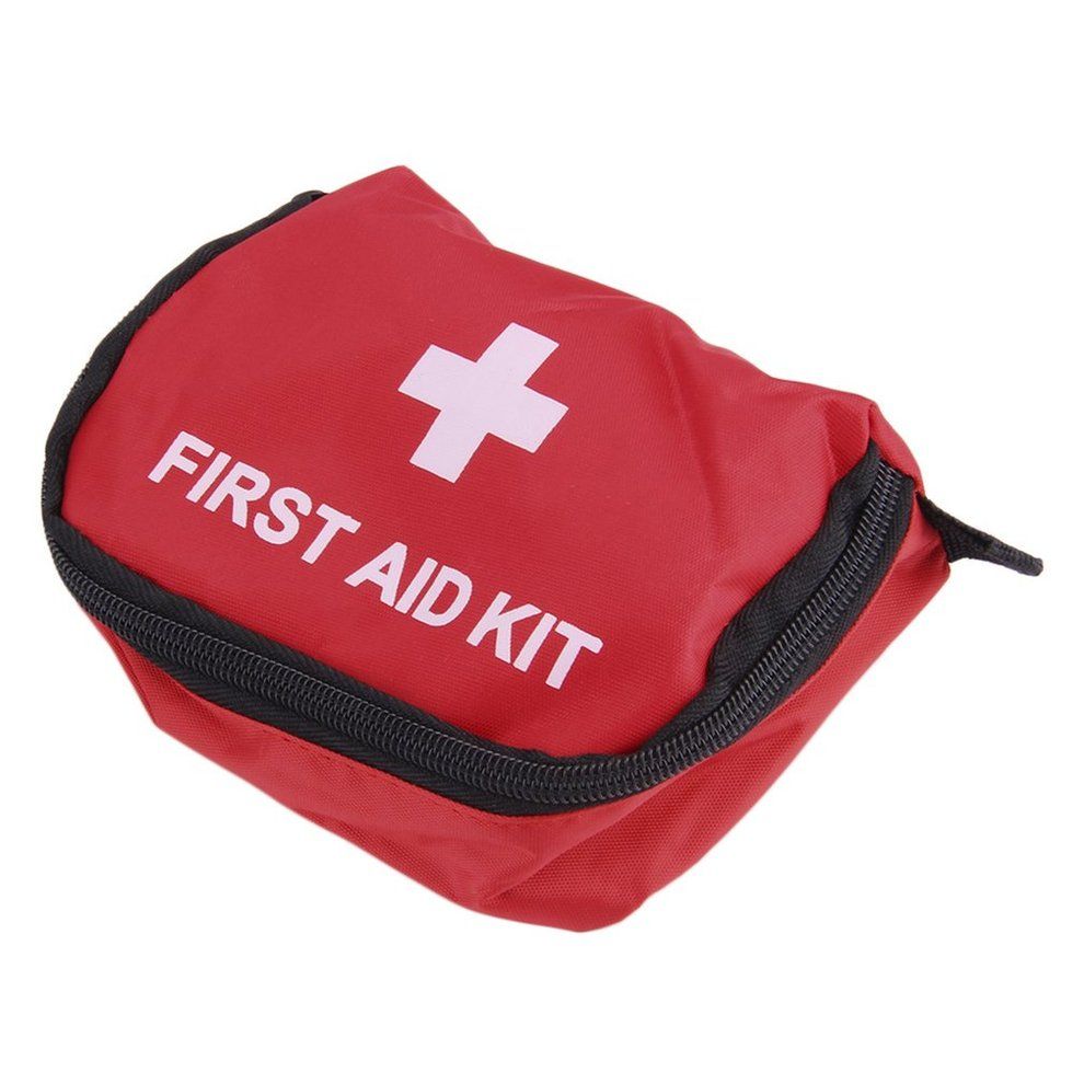 Home-First Aid Kit 0.7L Red Camping Emergency Survival Bag Bandage Drug Waterproof*Red