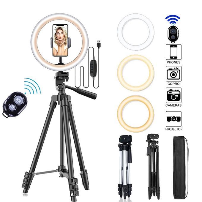 26 cm ring fill light LED light with tripod mobile phone holder