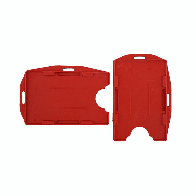 Pp Plastic Id Identification Card Holder Both Sides Of The Card Horizontal And Vertical Bidirectional Dual-Purpose Card Housin