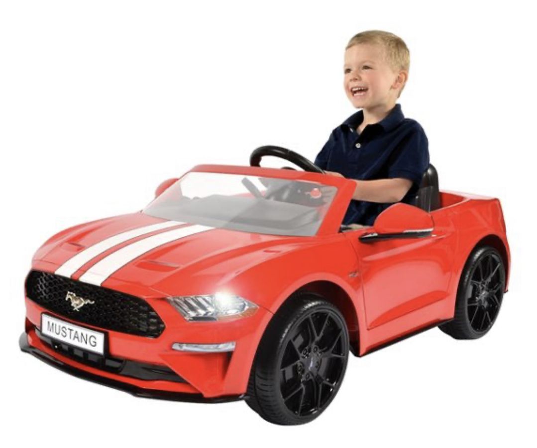 6V Ford Mustang Powered Ride-On - Red