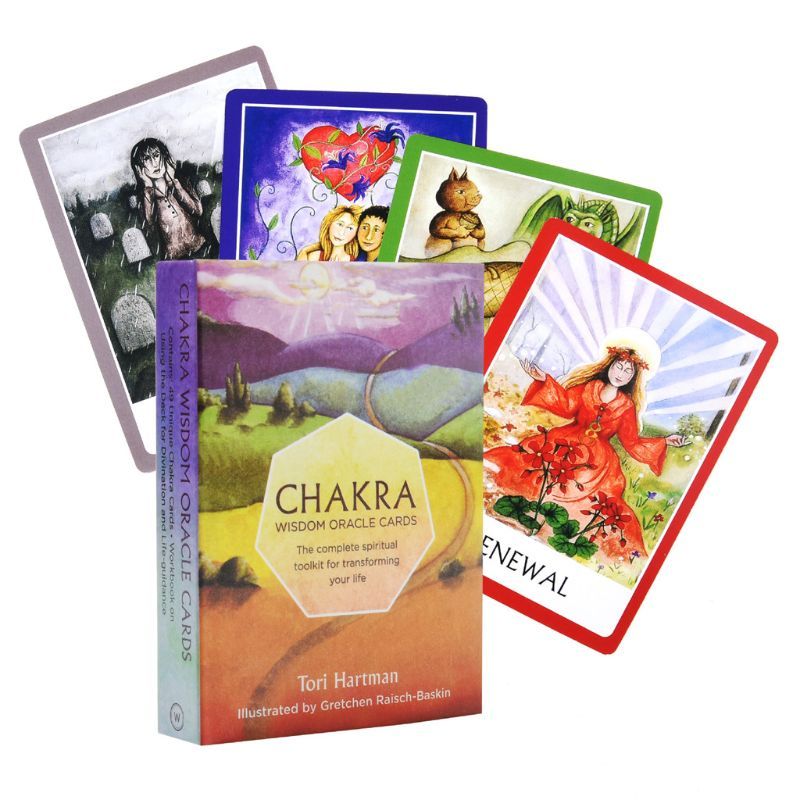 49 Pcs Chakra Wisdom Oracle Cards The Complete Spiritual Toolkit For Transforming Your Life