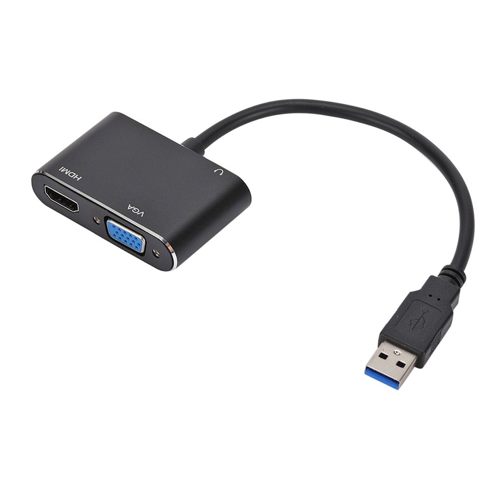 USB 3.0 To HDMI-compatible VGA Adapter 1080P HD For Computer To Projector TV Monitor Extend Screen VGA Cable-