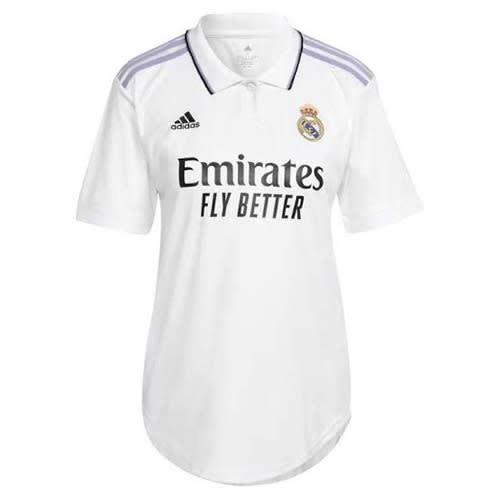 Lady's Official Real Madrid Fc Home Jersey - White