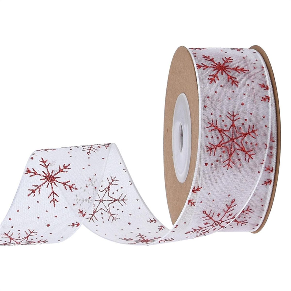 1 Roll Gift Wrapping Ribbons Xmas Packaging Decoration Ribbon Red