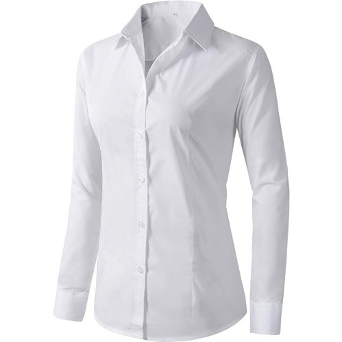 Ladies Formal Dress Shirt  - White