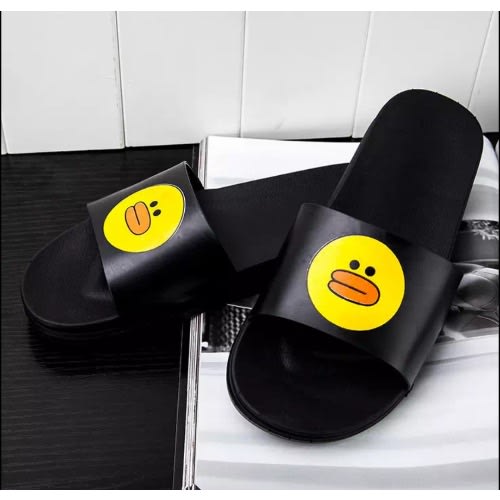 Smiley Character Jelly Slides -unisex