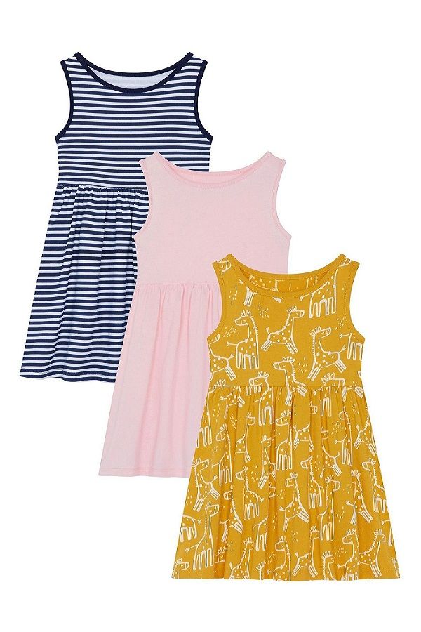 Multi Vest Dresses - 3 Pack