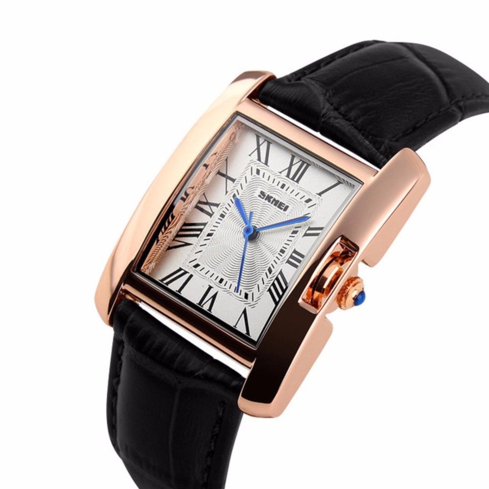 Women Elegant Retro Watches Casual Brand Luxury Women's Quartz Clock Female Leather Lady Wristwatches - Black