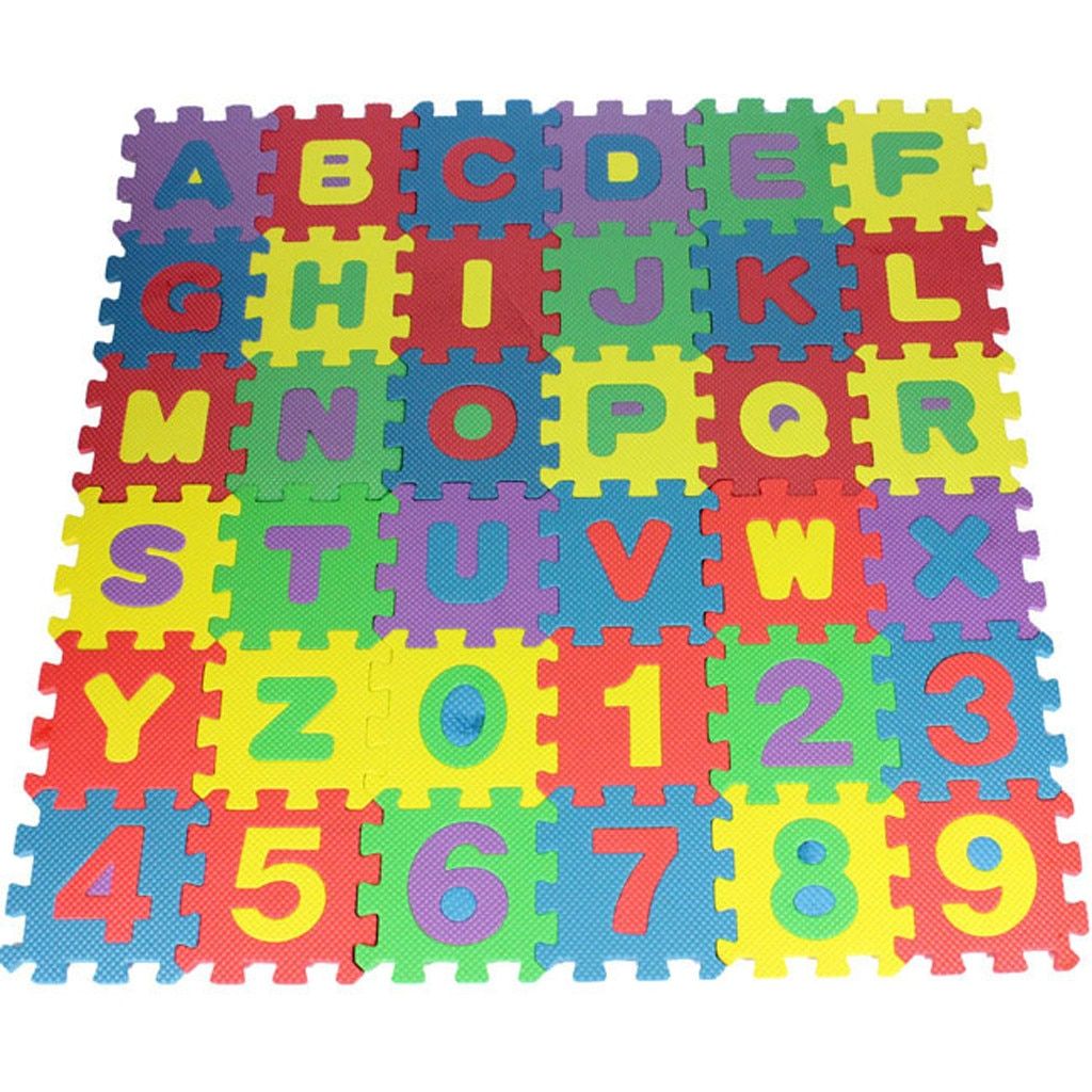 36Pcs/set Baby Child Mini Number Alphabet Puzzle Foam Maths