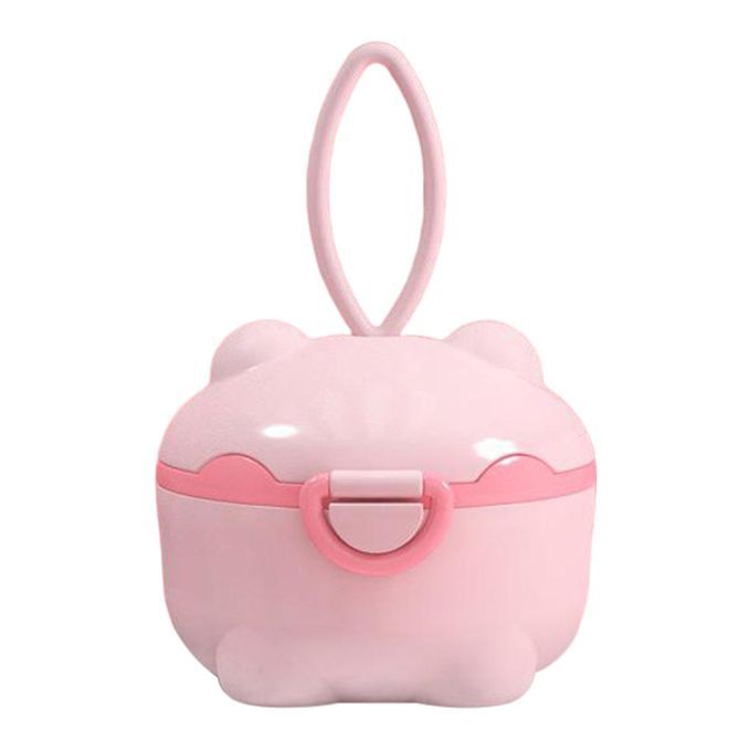 Milk  Storage Box Portable Pig Shape Toddler For Travel Pink S