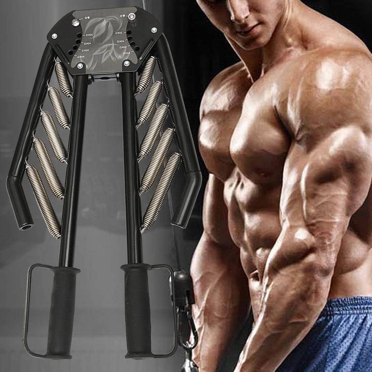 4In1 Arm Exercises Twister Chest Back Expander Adjustable Strength Trainer Pull