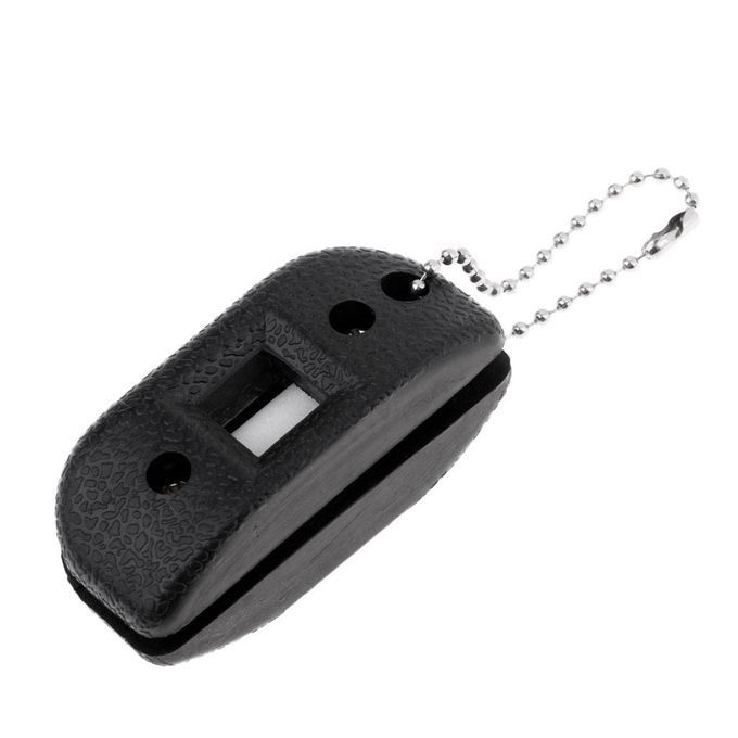 Ice  Skate Figure Sharpening Oilstone Tool Kit W/ Bag Black