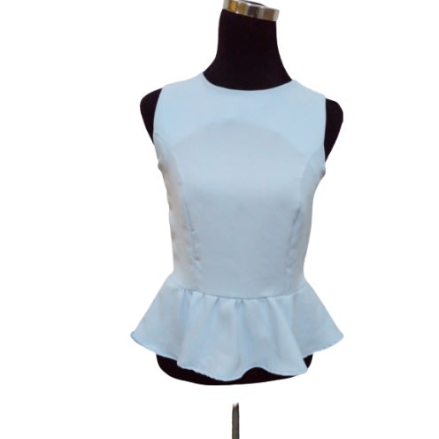 Light blue top