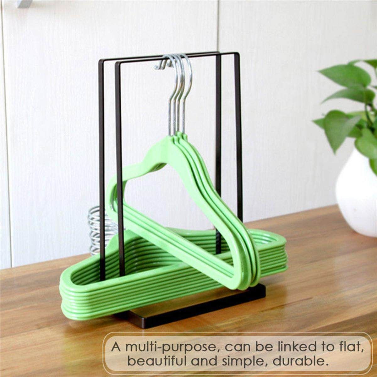 Smart Design Clothes Hanger Stacker Iron Holder Storage Organizer Rack