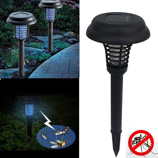 3 PCS LED Outdoor Solar UV Mosquito Insect Pest Bug Killer Garden Light Lamp