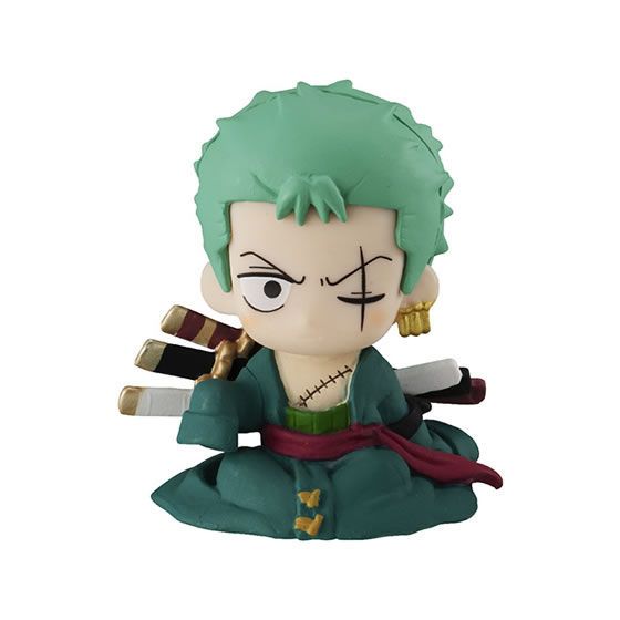 Anime One Piece Figure Gasha Nami Monkey D. Luffy Roronoa Zoro Trafalgar D. Water Law Toys Kawaii Pvc Model Doll Ornaments Gift(#Roronoa Zoro)
