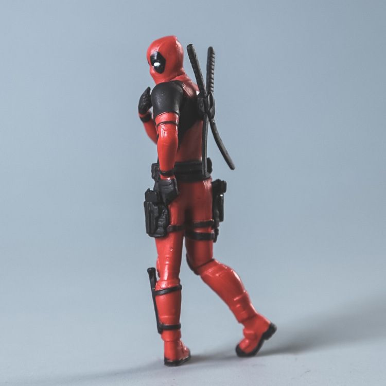 Car Ornament Marvel X_Men Deadpool 2 Action Figure Sitting Lying Posture Model Anime Mini Doll PVC Figurine Toys(#style 1)