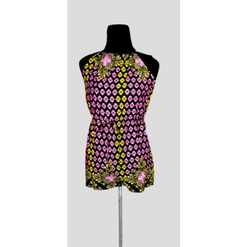 Ankara Halter Back Playsuit