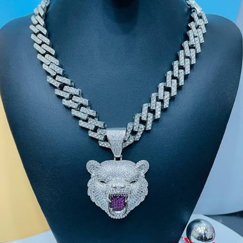 Zig Zag Chain With Pendant