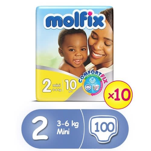 Comfortfix Diapers - Size 2 - 10 Count x 10