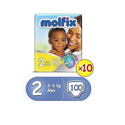 Comfortfix Diapers, Size 2 (10 Count)x10
