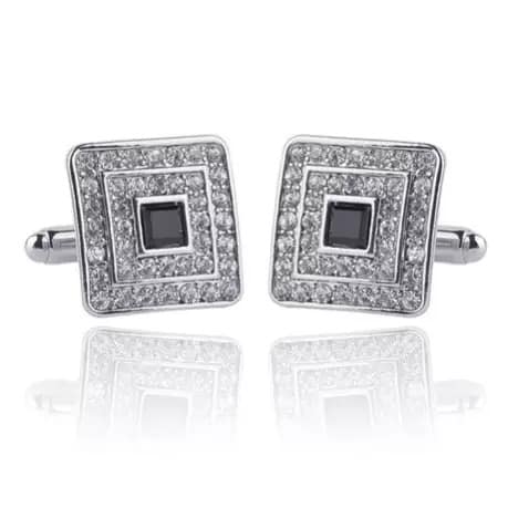 Men's Silver Cufflinks .