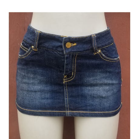 Stretchy Short Jeans Skirt