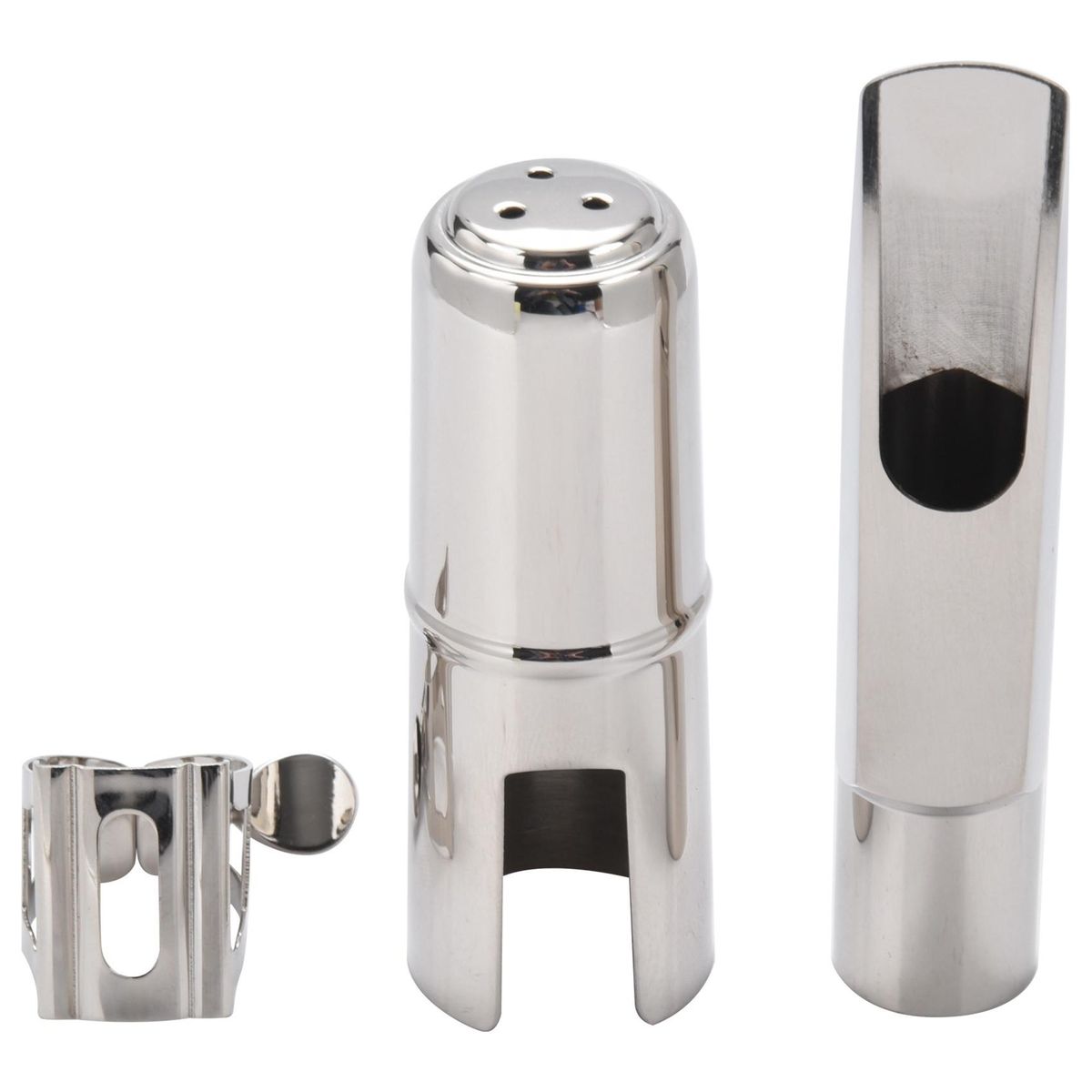 Silver Alto Saxophone Mouthpiece Nickelplated Copper Sax