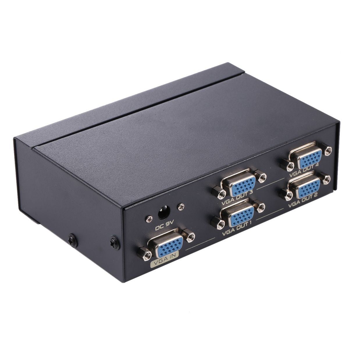 FJ-2504A 4 Port VGA Video Splitter High Resolution 1920 X 1440 Support 250MHz Video Bandwidth