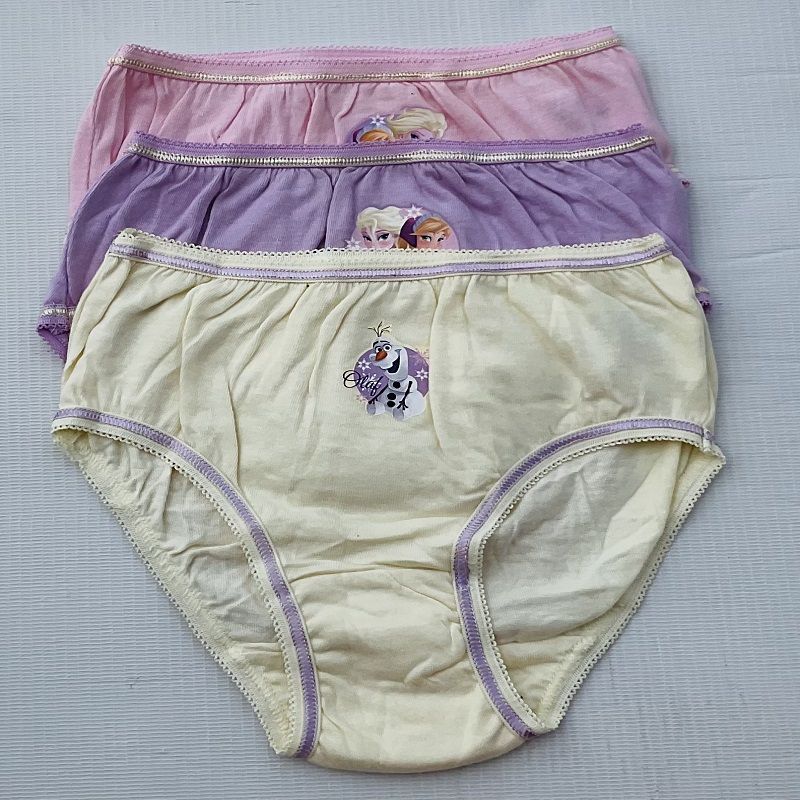 Set Of 3 Elsa Girls Briefs