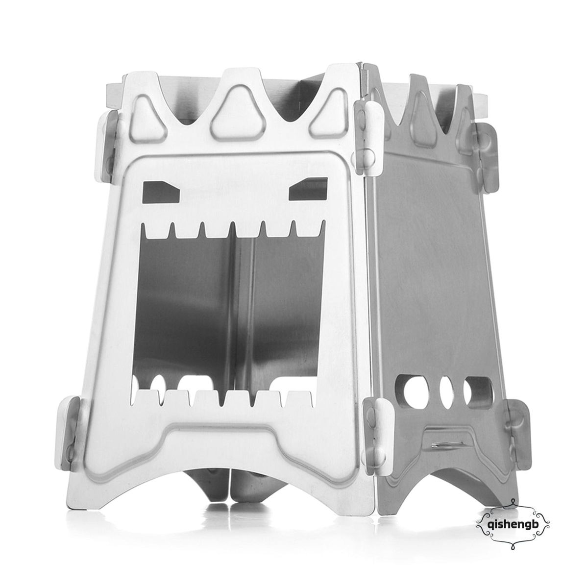 Outdoor Camping Firewood Stove Portable Folding Stainless
