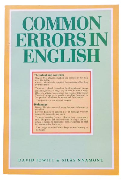 Common Errors In English